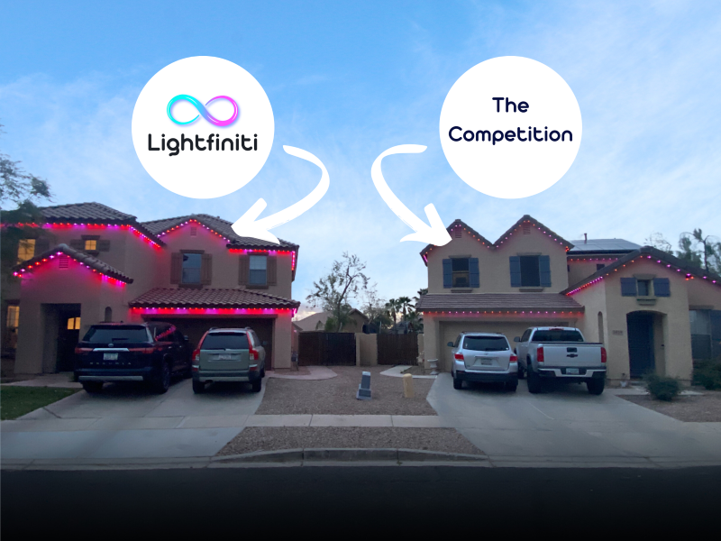 outdoor led light installation versus competitors